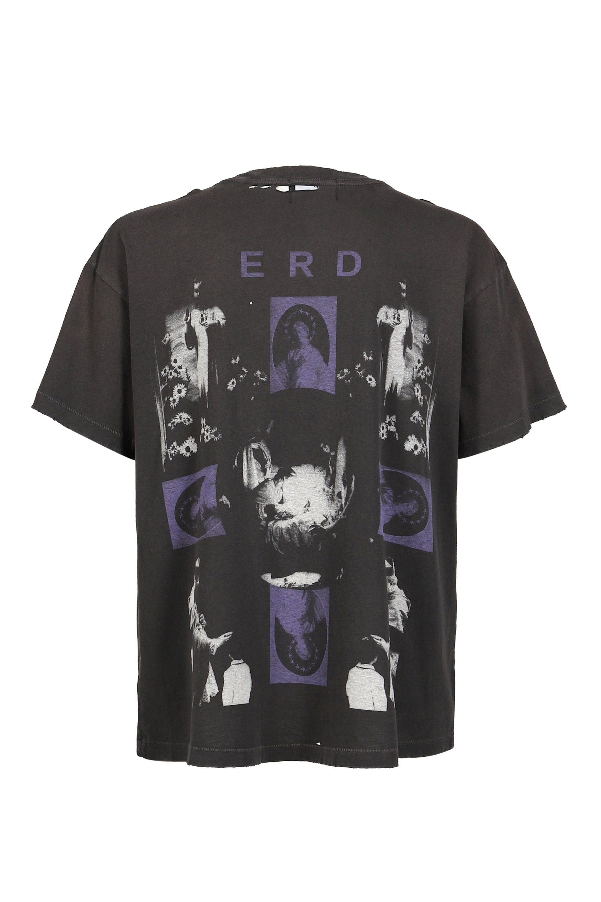 HOLLYWOOD COURONNE T-SHIRT / WASHED BLK