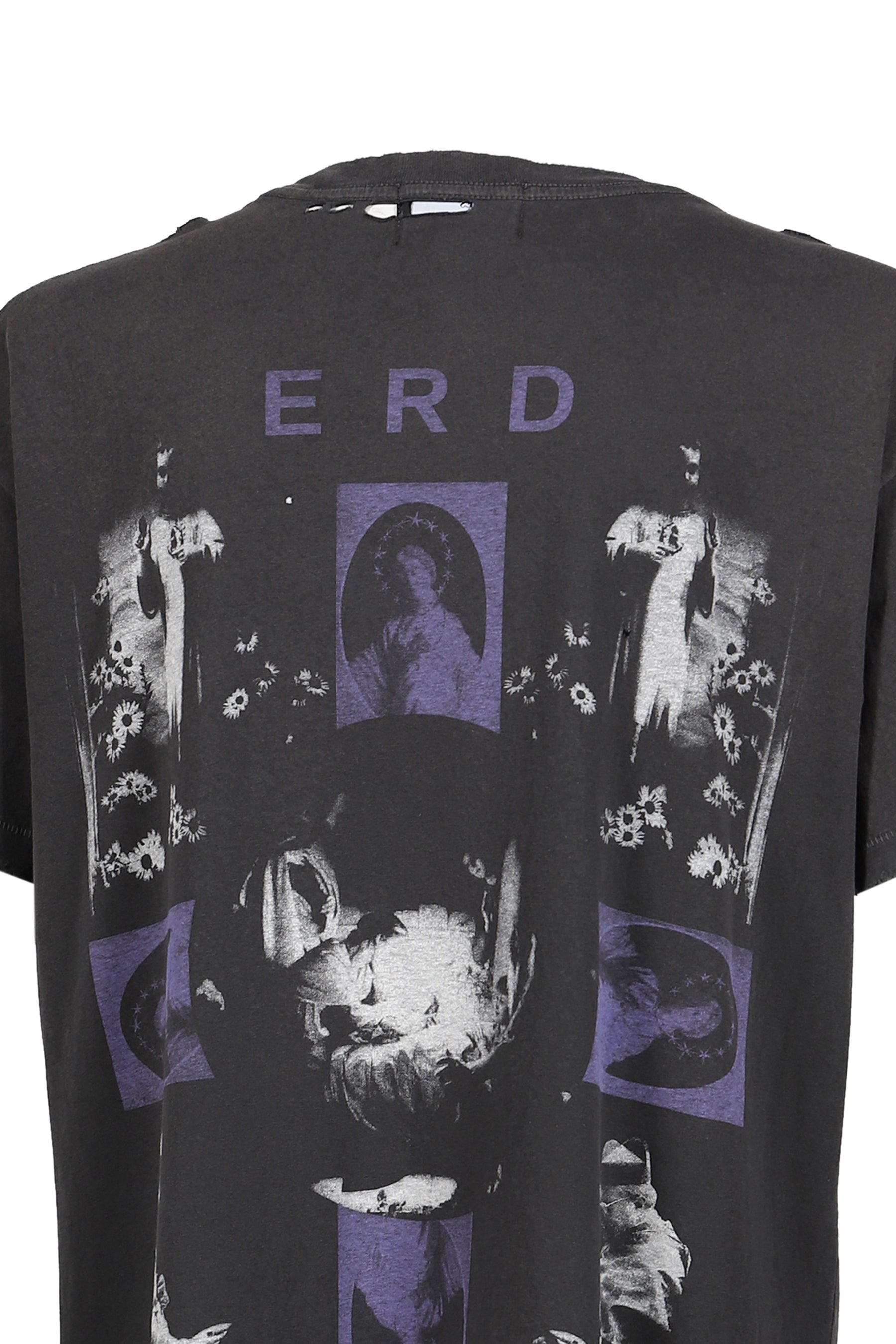 HOLLYWOOD COURONNE T-SHIRT / WASHED BLK