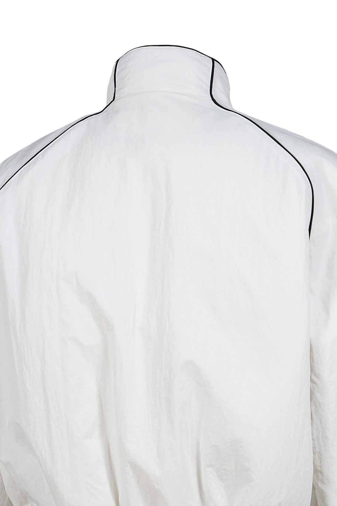 EXAGGERATED SHOULDER TRACK JACKET / WHT