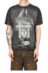 HOLLYWOOD COURONNE T-SHIRT / WASHED BLK
