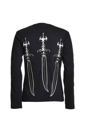 SWORD LS T-SHIRT / BLK