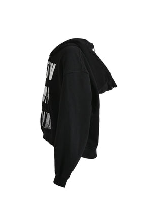 GIANT ZIP HOODIE / BLK