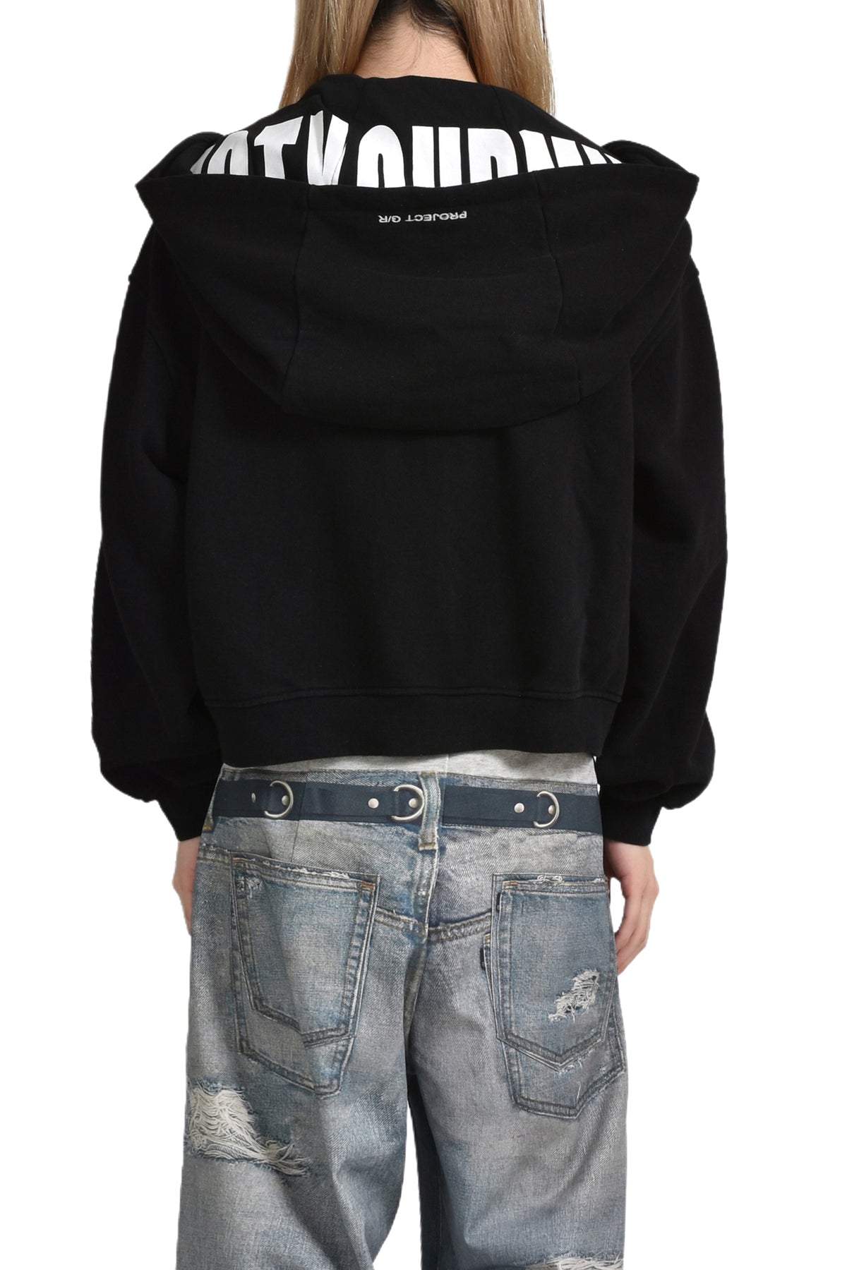 GIANT ZIP HOODIE / BLK