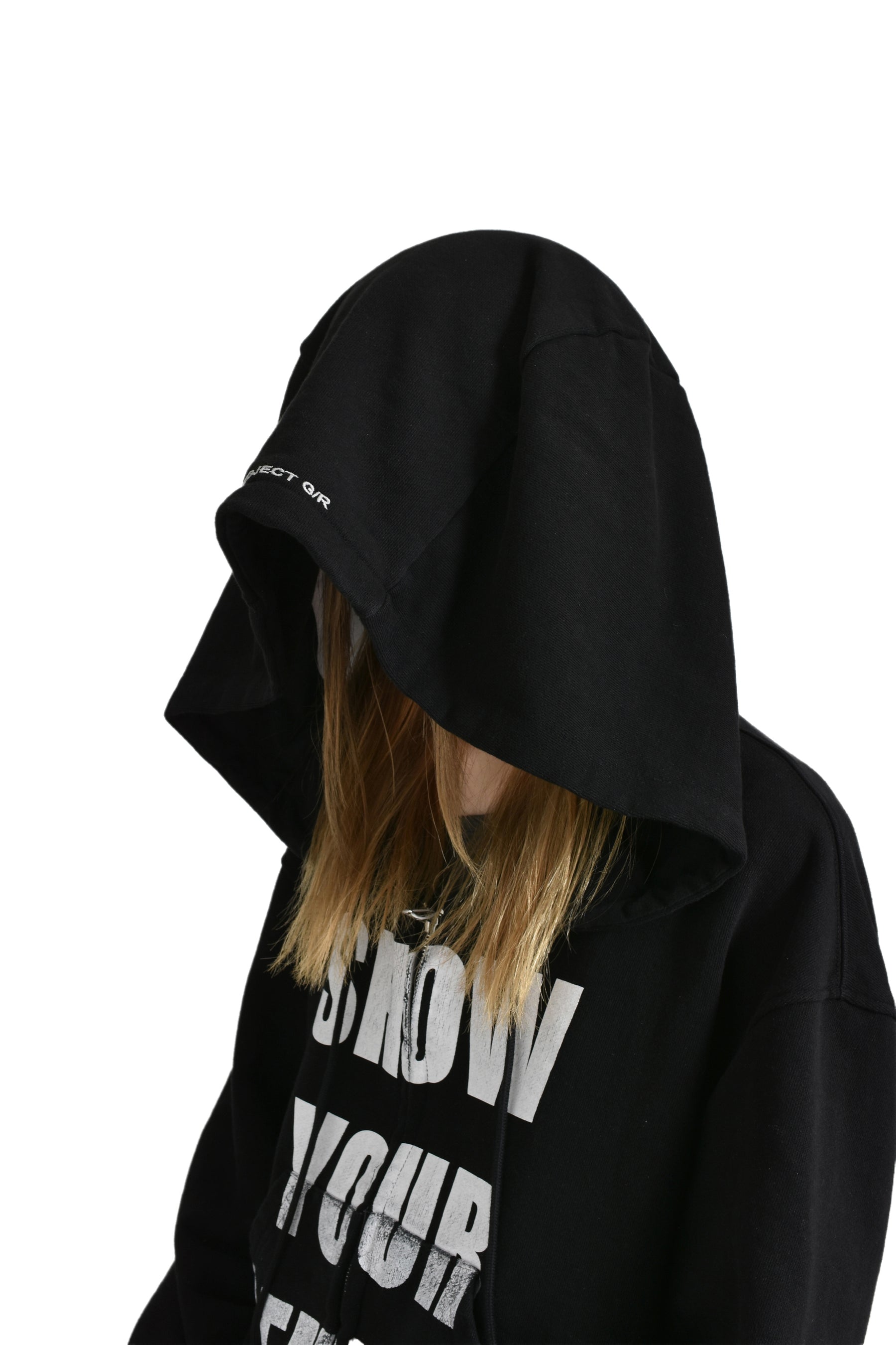 GIANT ZIP HOODIE / BLK