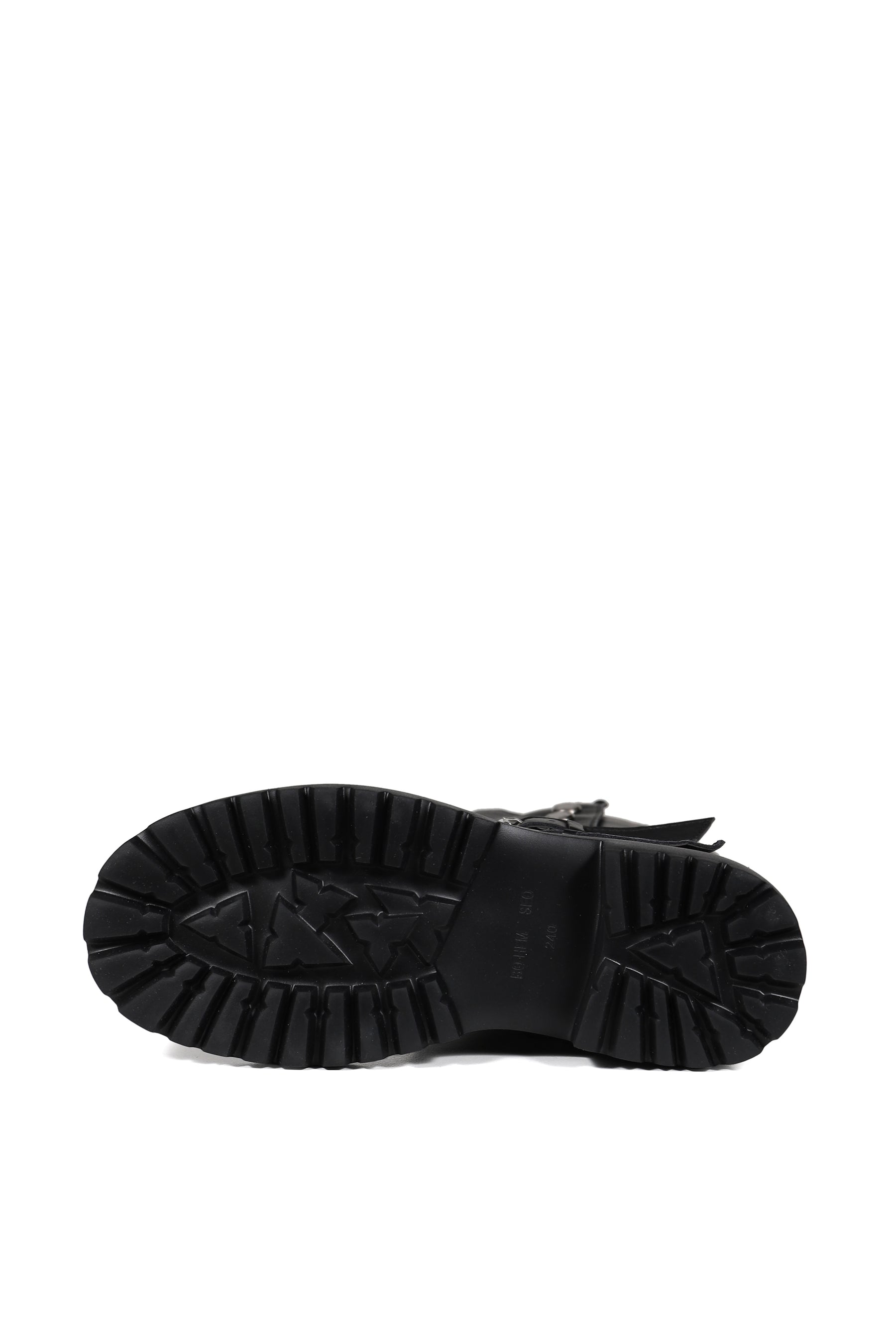 SNAP OPEN MIDDLE BOOTS / BLK