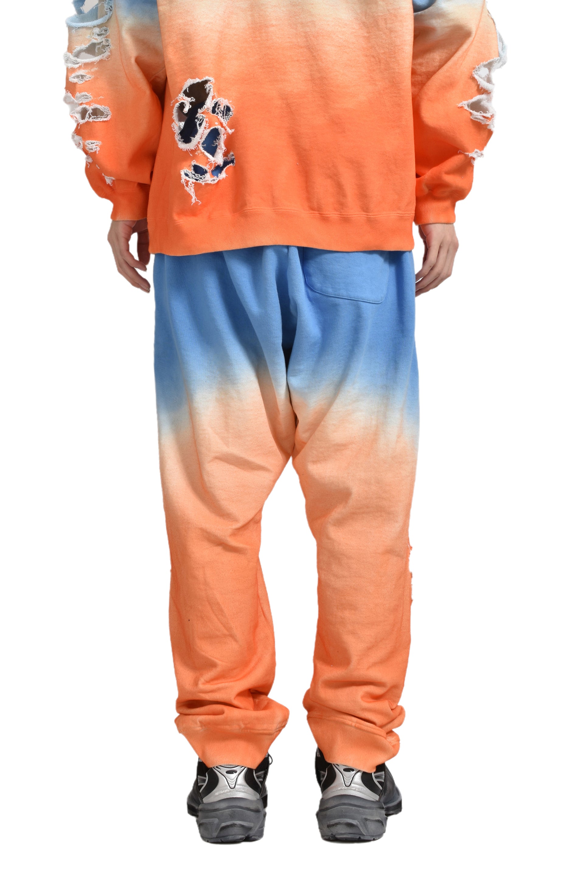 JUN/NAKAYAMA DISTRESSED SWEATPANTS / SKY