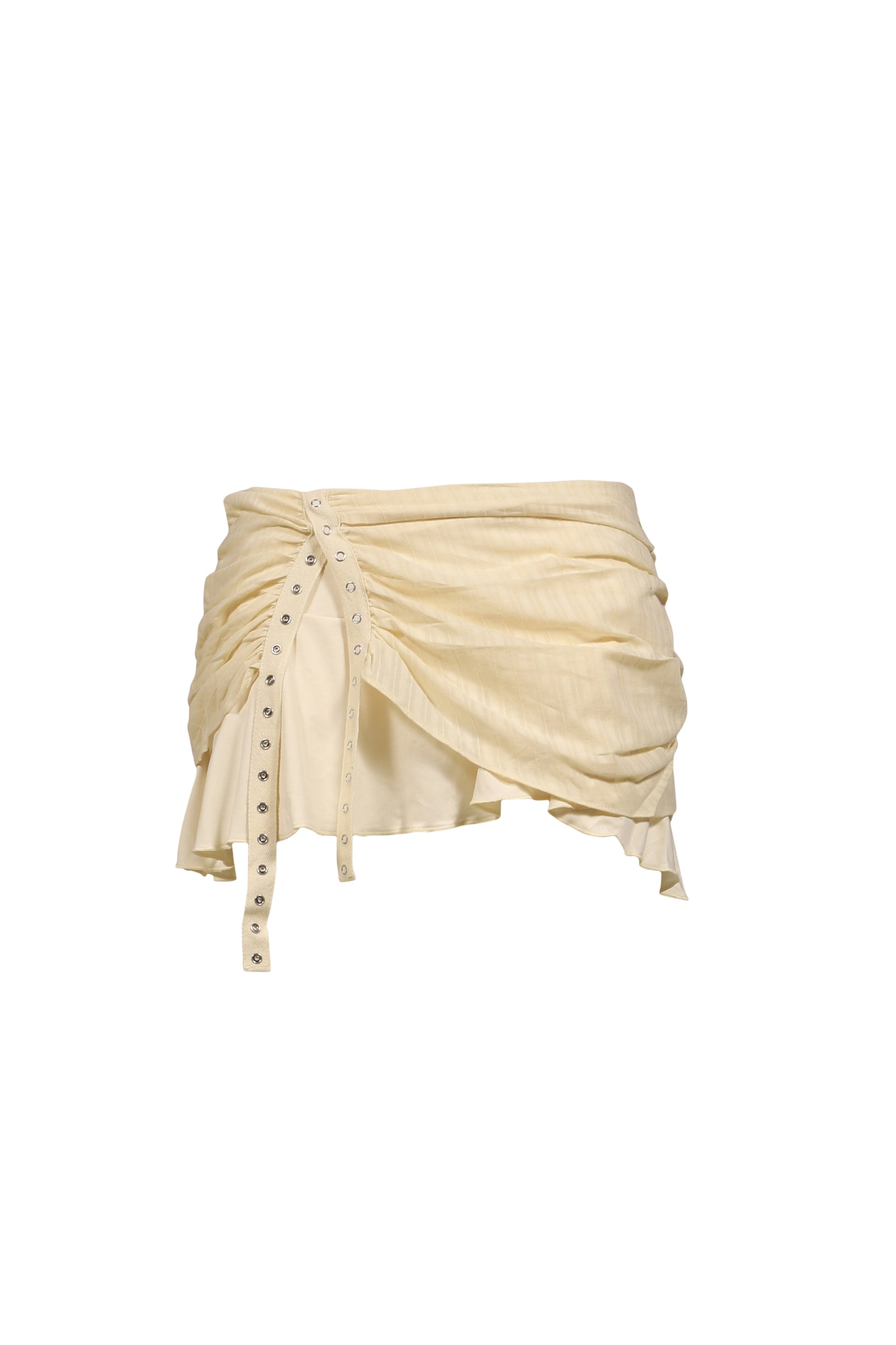 MISTY SHEER MINI SKIRT / LIGHT BEI