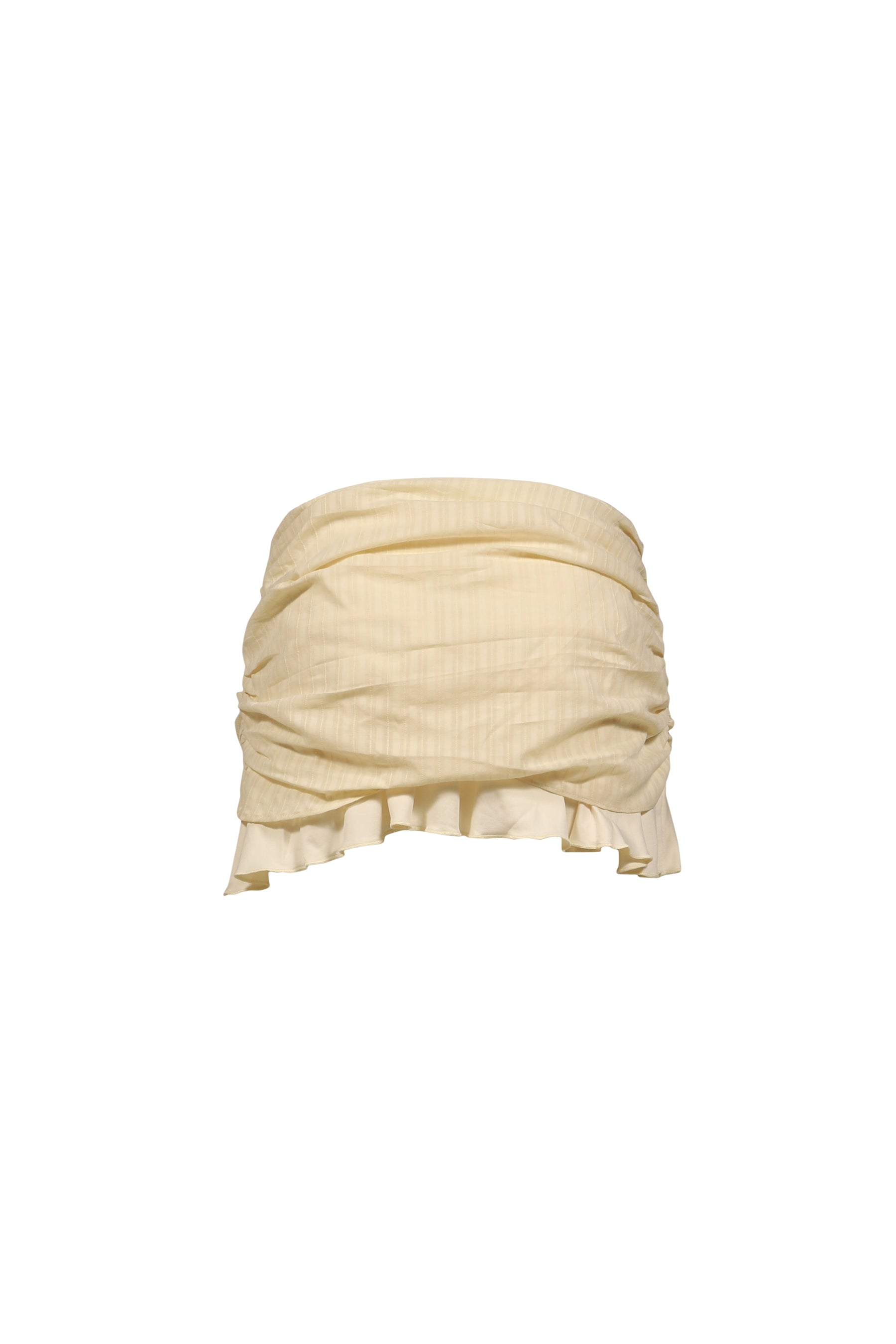 MISTY SHEER MINI SKIRT / LIGHT BEI
