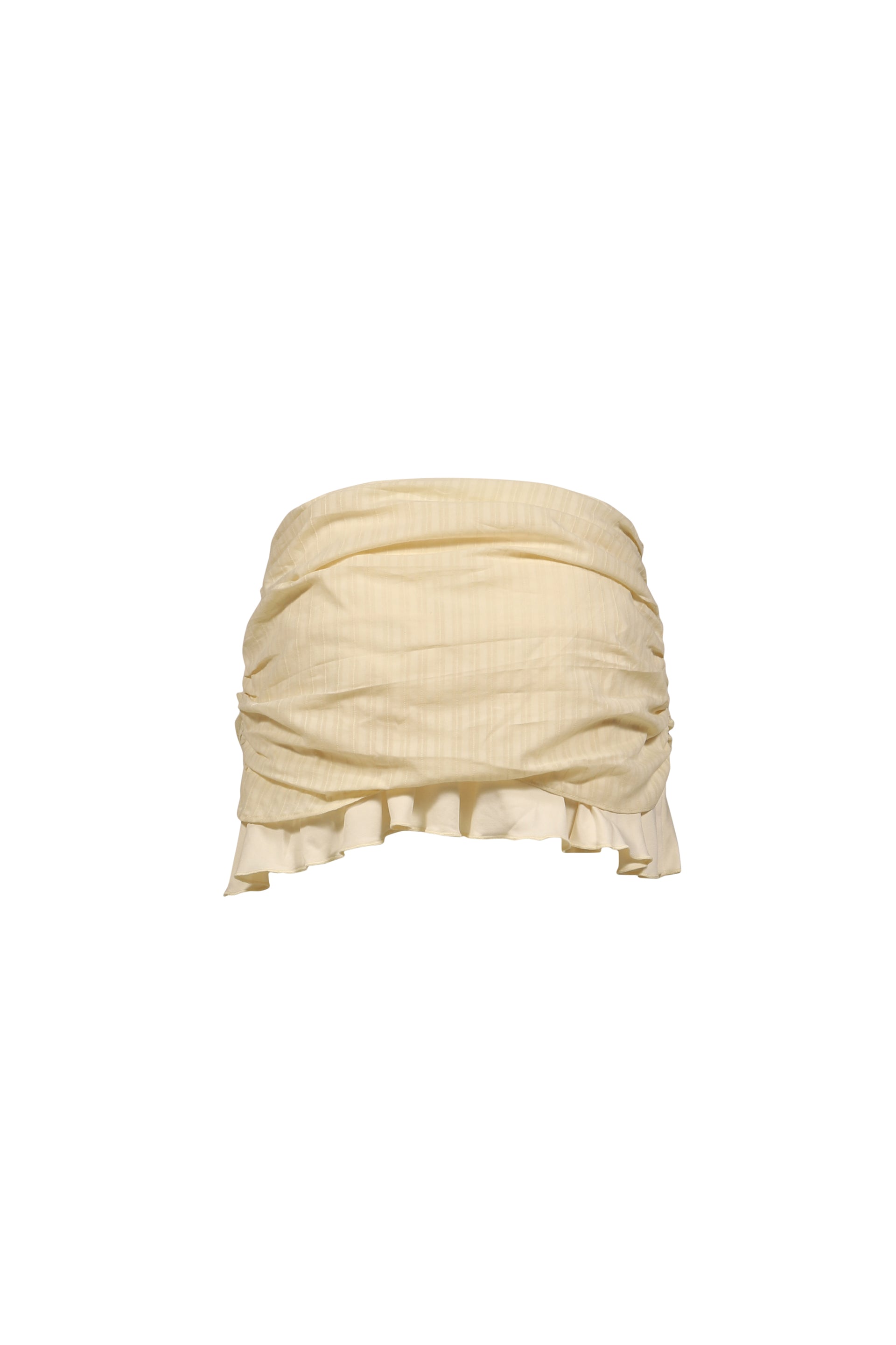 MISTY SHEER MINI SKIRT / LIGHT BEI