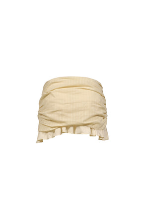 MISTY SHEER MINI SKIRT / LIGHT BEI