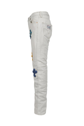 3D CROSS DENIM / WHT