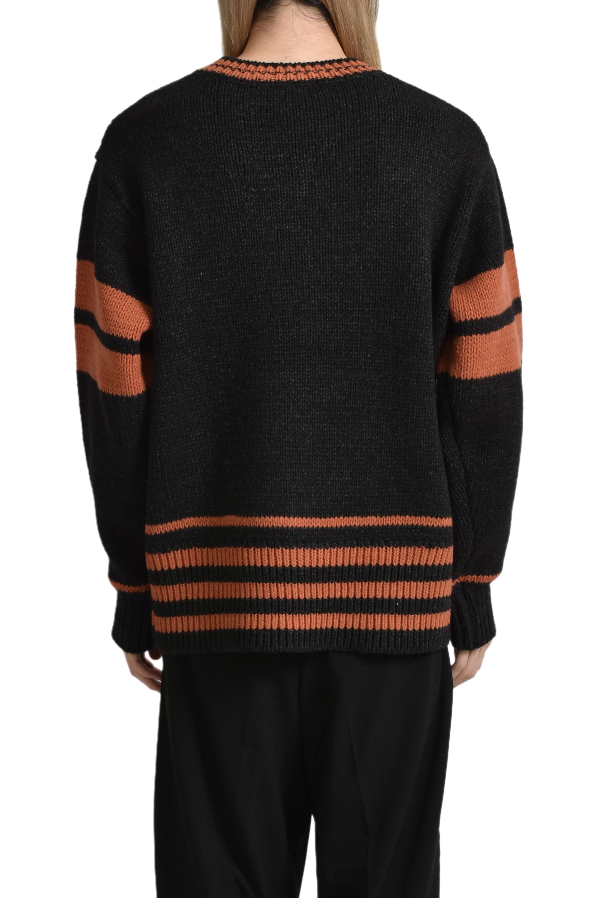 JUN/NAKAYAMA LINE KNIT / BLK
