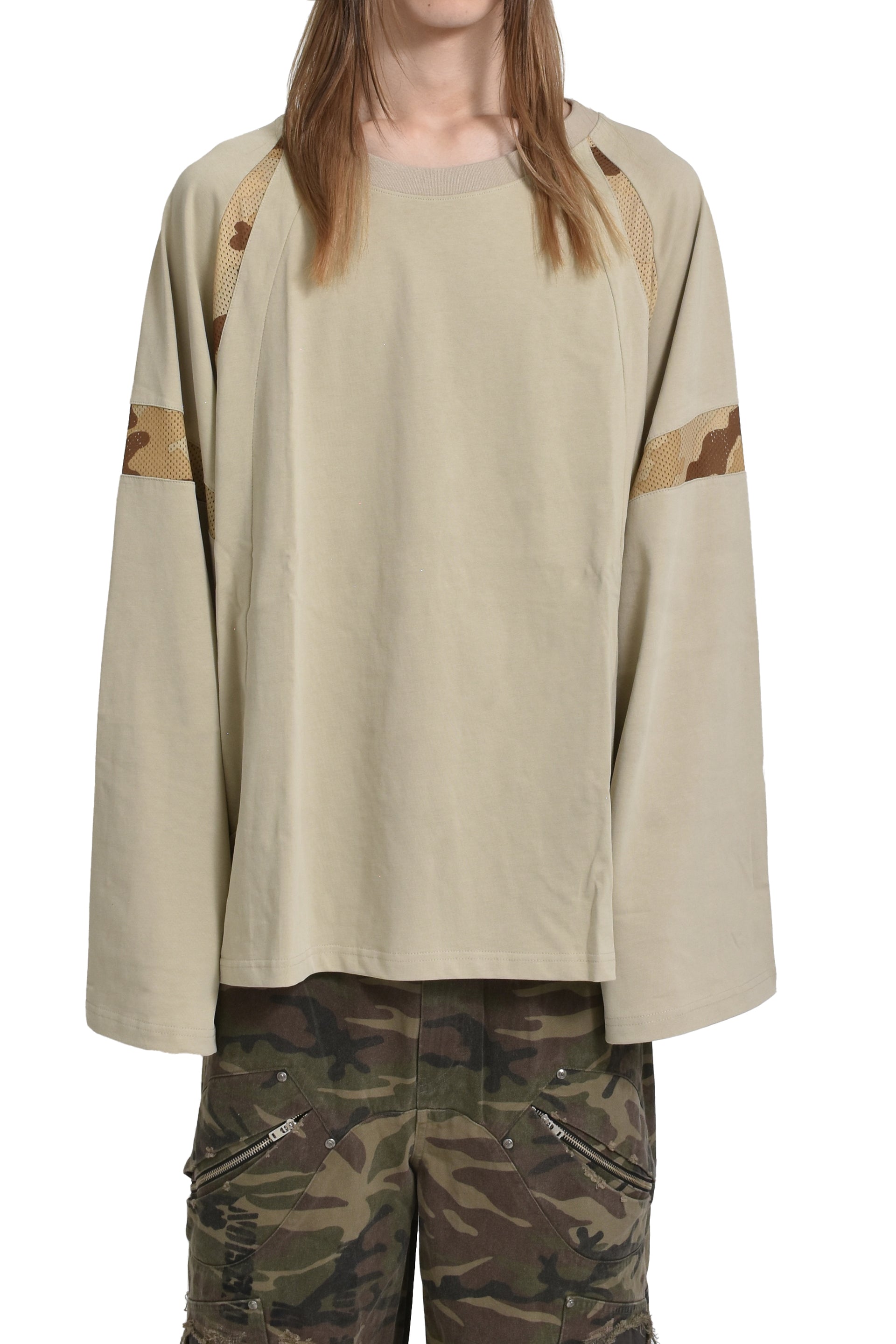 SKOOT GROW OP JERSEY T-SHIRT / SAND BEI