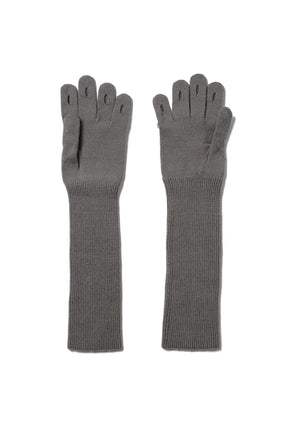JEWELRY ATTACHED LONG GLOVES/SMALL / GRY
