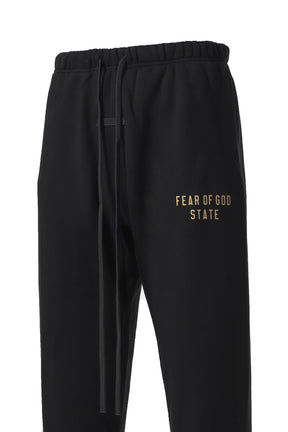 FLEECE ESSENTIAL SWEATPANT / BLK