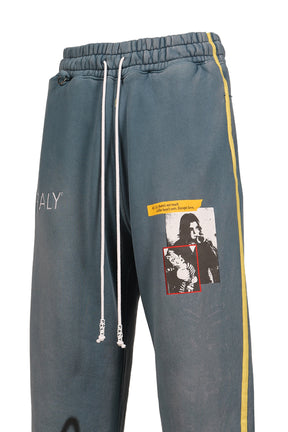 SWEETWISE AIRBRUSH SWEATPANTS / TURQUOISE