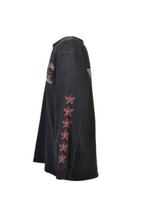 REDSTAR LS TEE / BLK