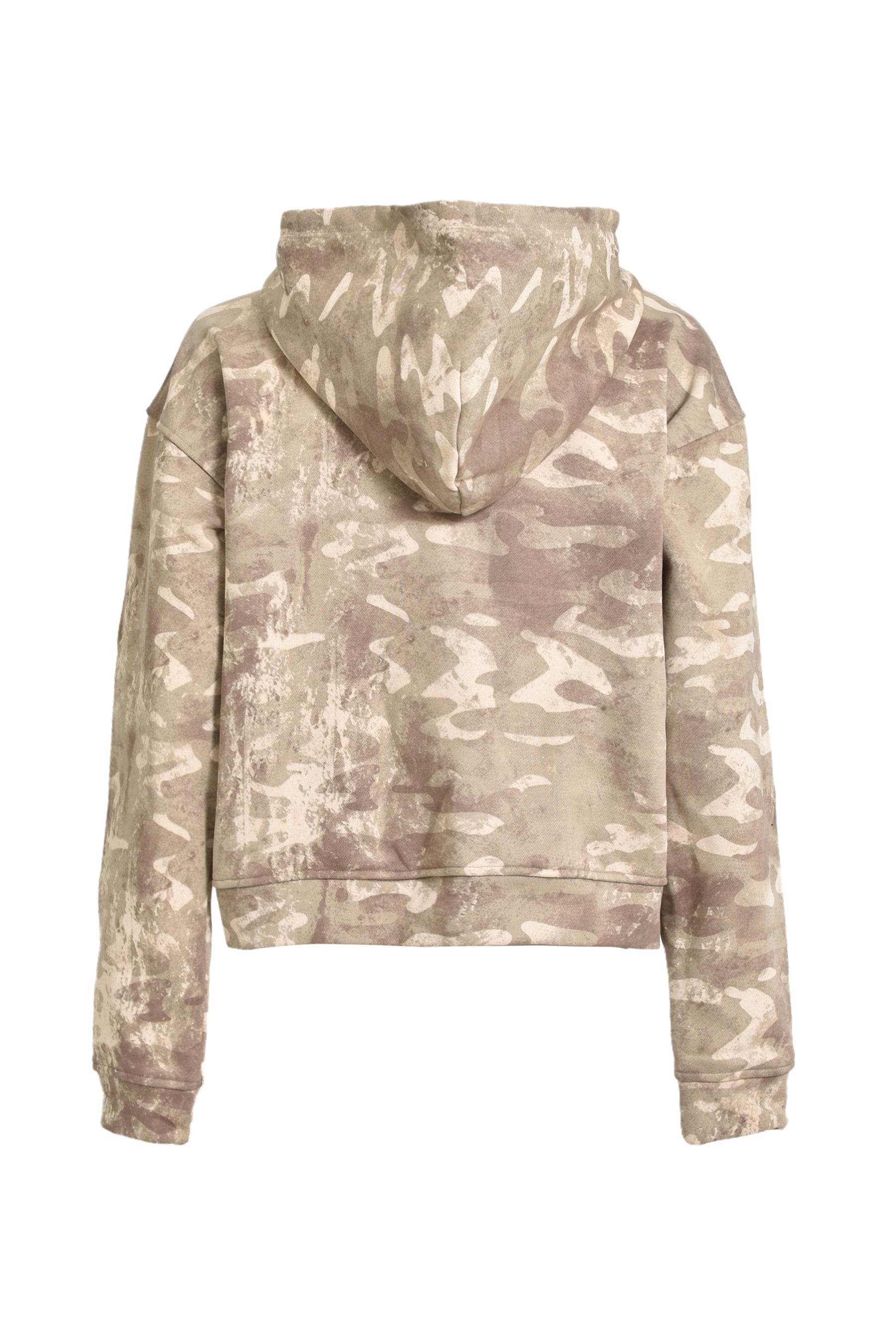 CAMO MONOGRAM ZIP UP HOODIE / BRW