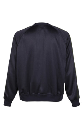 TRACK CREW NECK SHIRT - POLY SMOOTH / NVY