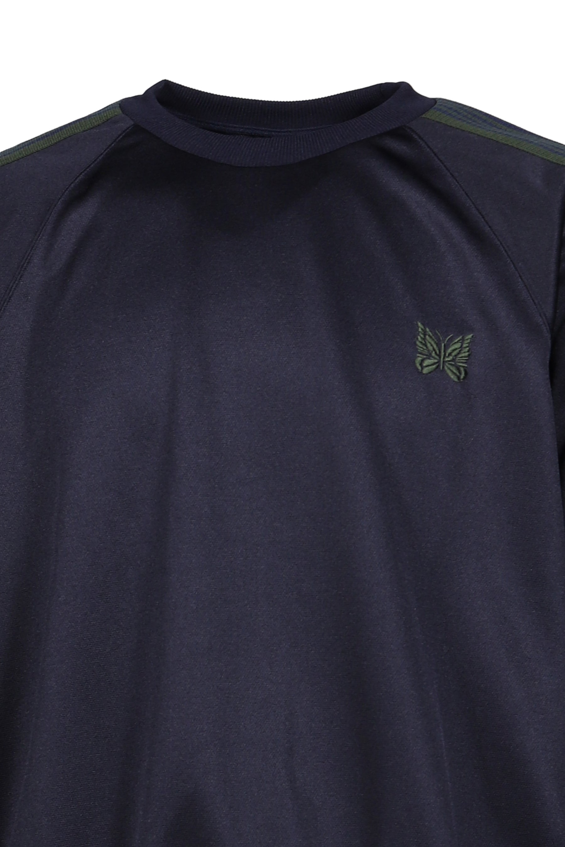 TRACK CREW NECK SHIRT - POLY SMOOTH / NVY