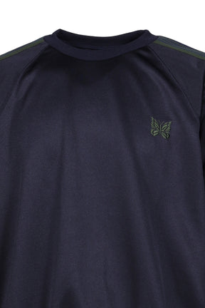 TRACK CREW NECK SHIRT - POLY SMOOTH / NVY