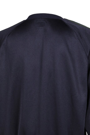 TRACK CREW NECK SHIRT - POLY SMOOTH / NVY