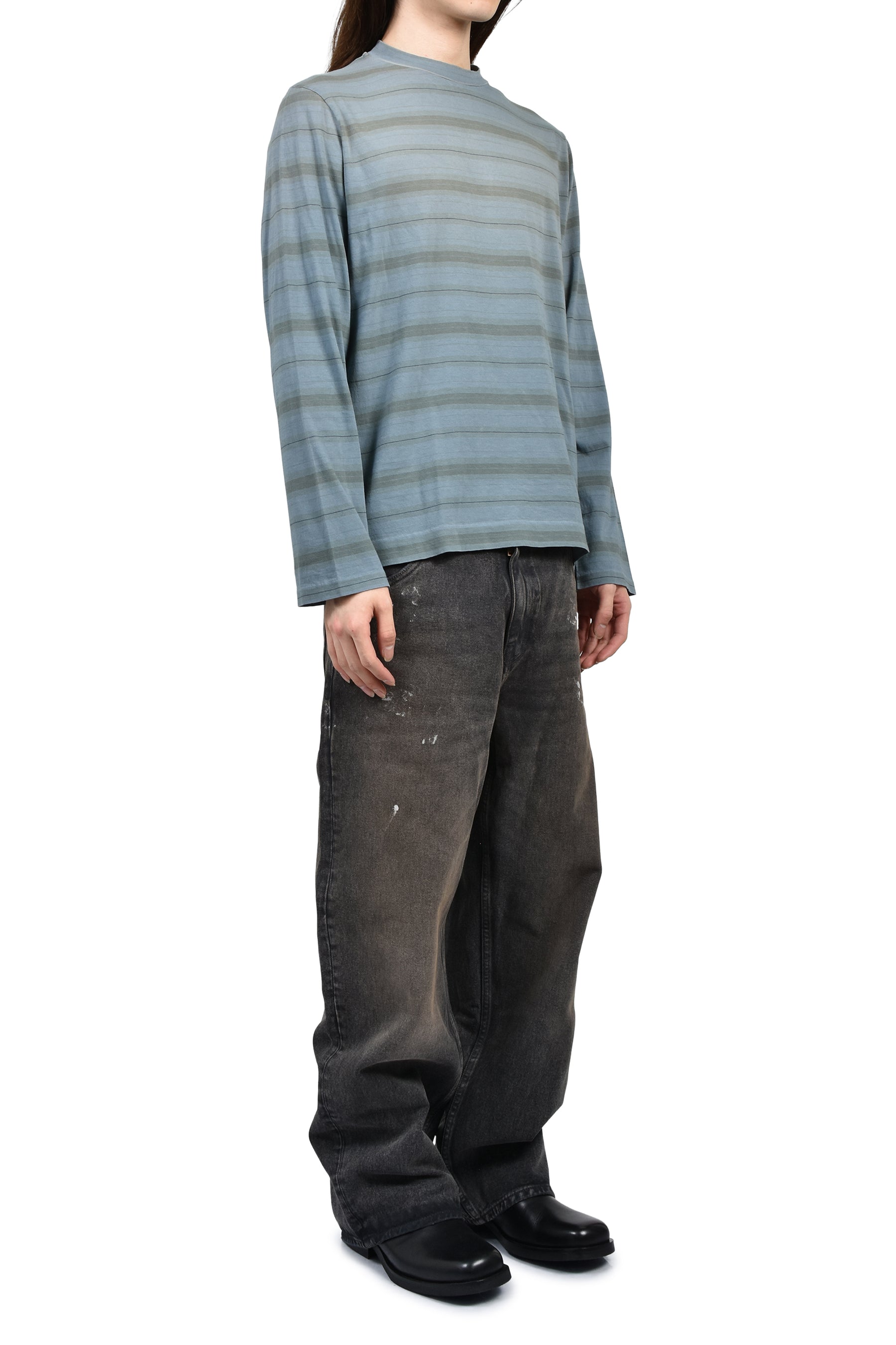 BOX LONGSLEEVE / SPRAY FADE GHOST STRIPE