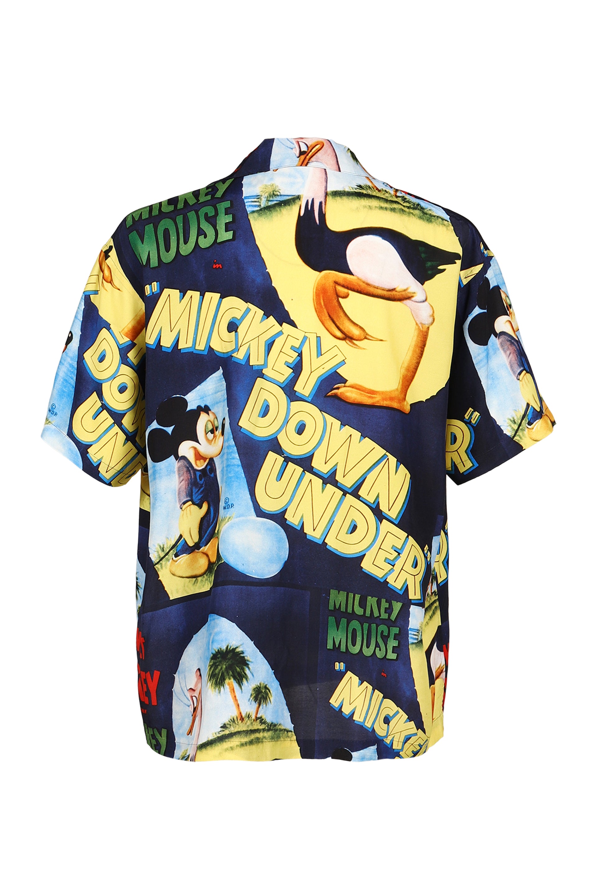 DISNEY VP / PC ALOHA COLLECTION ALOHA SHIRT / MICKEY & BIRD / NVY