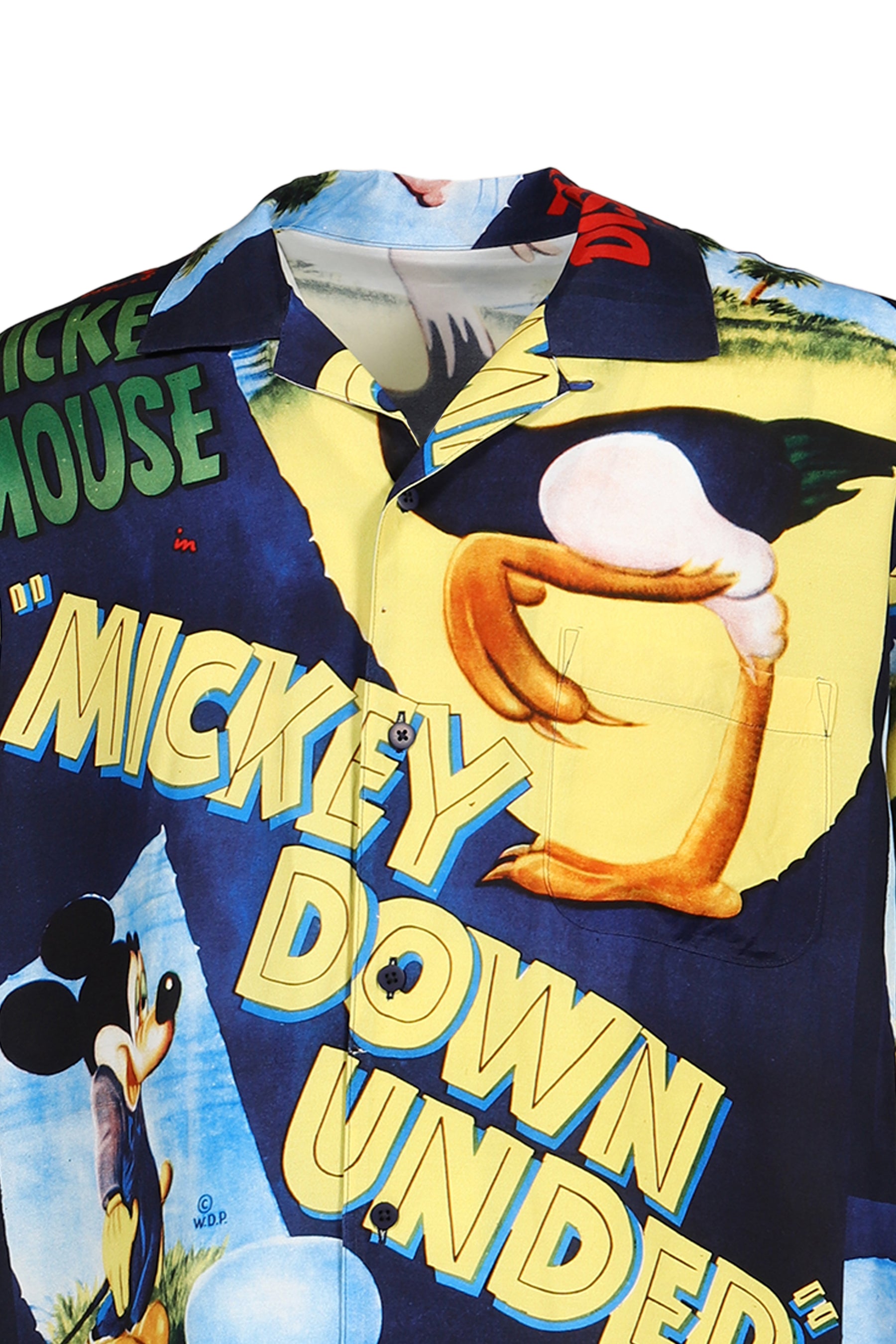 DISNEY VP / PC ALOHA COLLECTION ALOHA SHIRT / MICKEY & BIRD / NVY