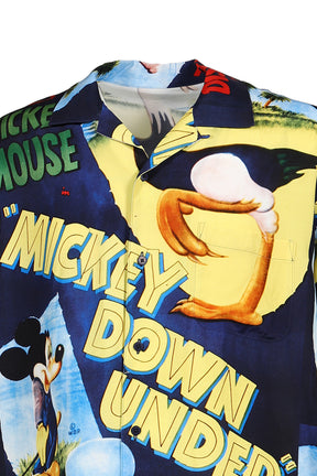 DISNEY VP / PC ALOHA COLLECTION ALOHA SHIRT / MICKEY & BIRD / NVY