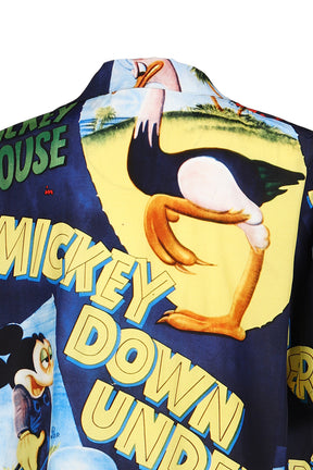 DISNEY VP / PC ALOHA COLLECTION ALOHA SHIRT / MICKEY & BIRD / NVY