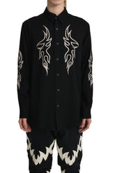 EMBROIDERY WESTERN SHIRTS / BLK