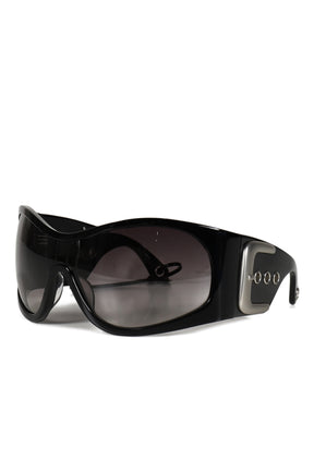 BLACK BUCKLE SUNGLASSES / BLACK