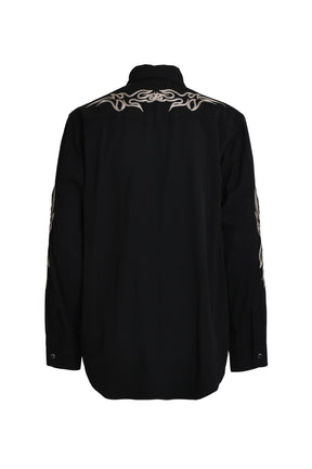 EMBROIDERY WESTERN SHIRTS / BLK