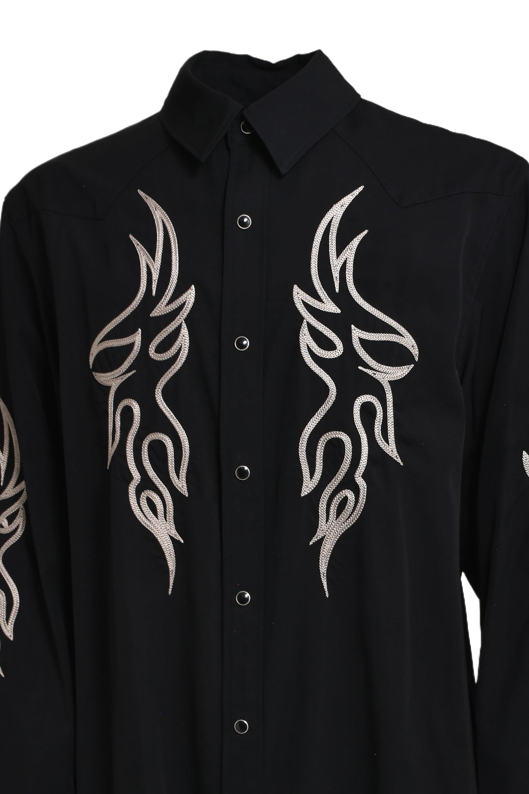 EMBROIDERY WESTERN SHIRTS / BLK