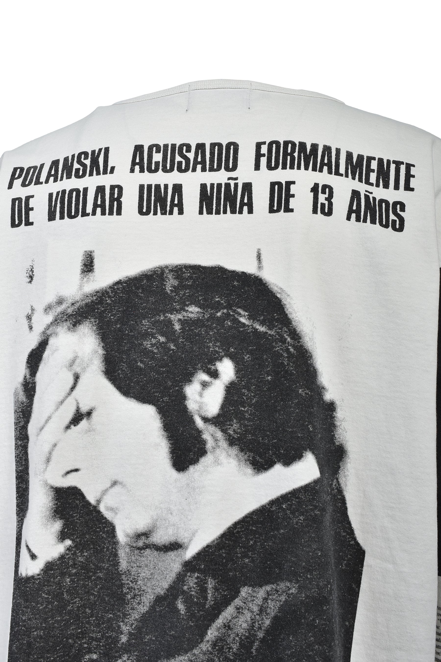 ROMAN OVERSIZED LS T-SHIRT / FADED WHT BLK