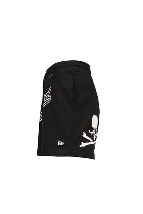 NEW ERA HEAVY WEIGHT COTTON SHORT PANTS / BLK