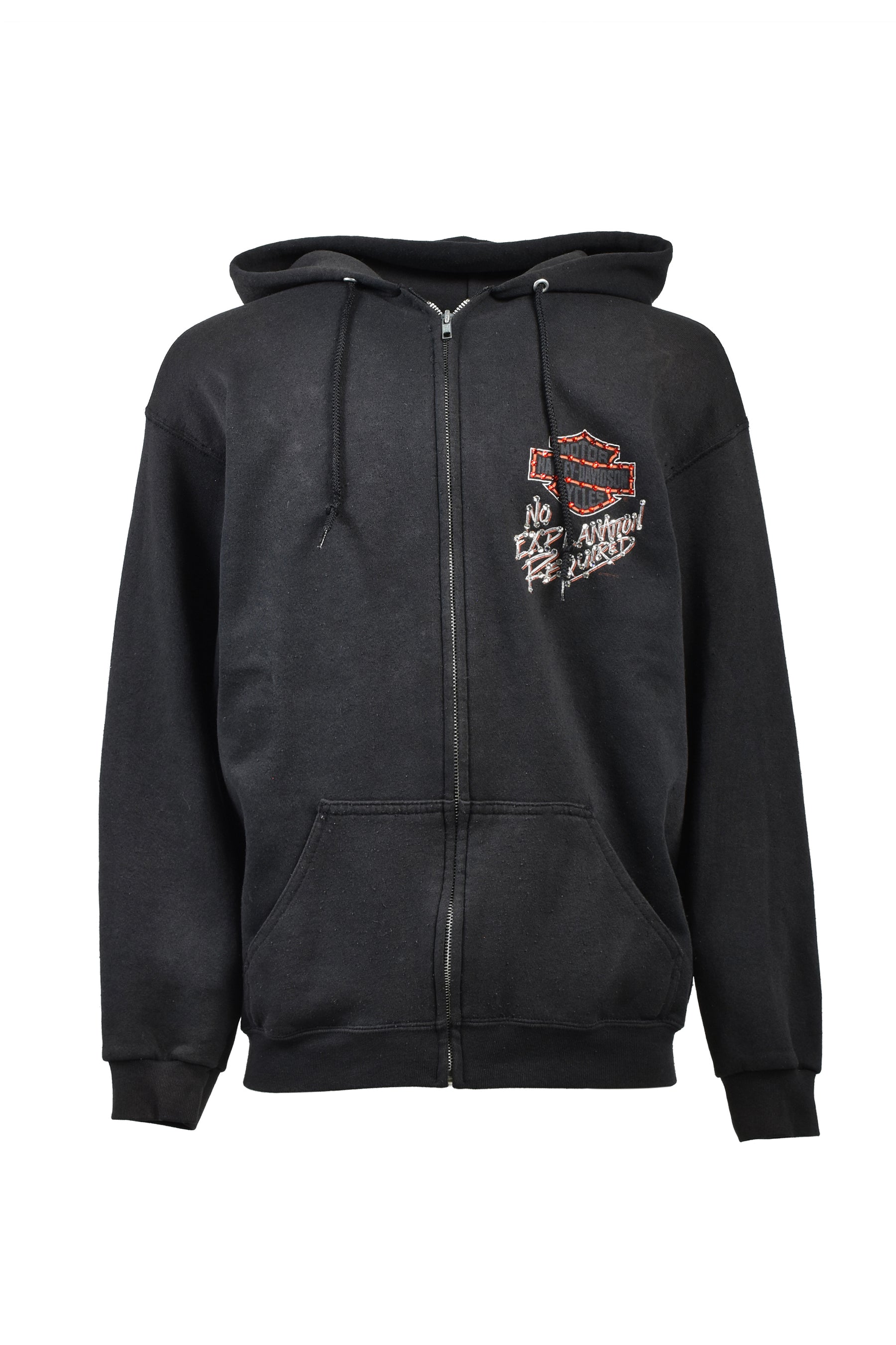 FREMONT CA ZIP HOODIE / BLK
