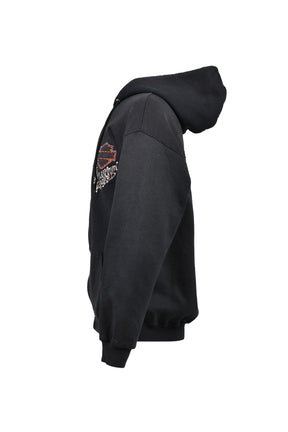 FREMONT CA ZIP HOODIE / BLK