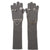 EWELRY ATTACHED LONG GLOVES/LARGE / GRY