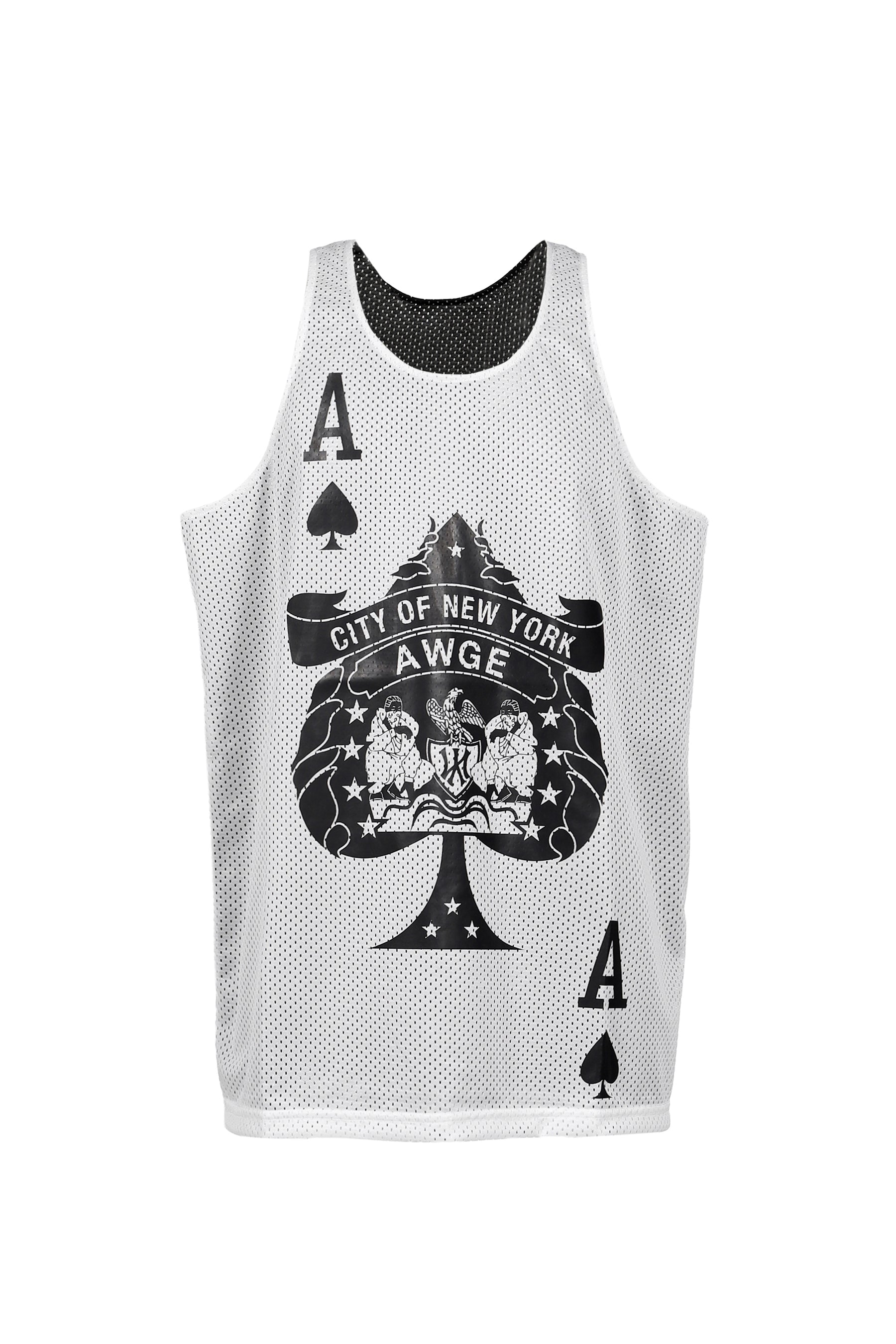 NYC ACES TANK / REVERSIBLE / WHT/BLK