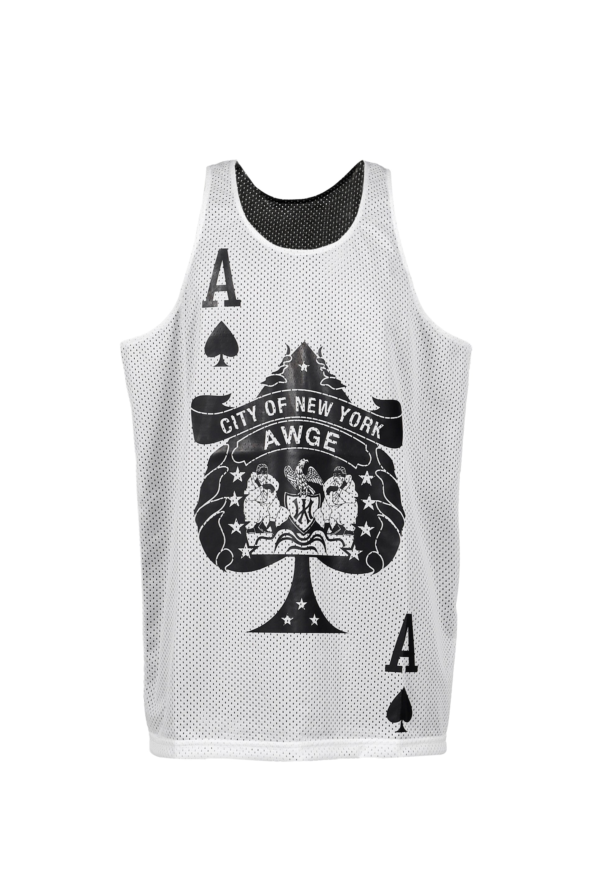 NYC ACES TANK / REVERSIBLE / WHT/BLK