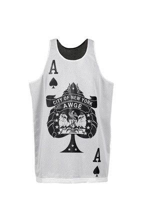 NYC ACES TANK / REVERSIBLE / WHT/BLK