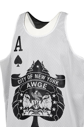 NYC ACES TANK / REVERSIBLE / WHT/BLK