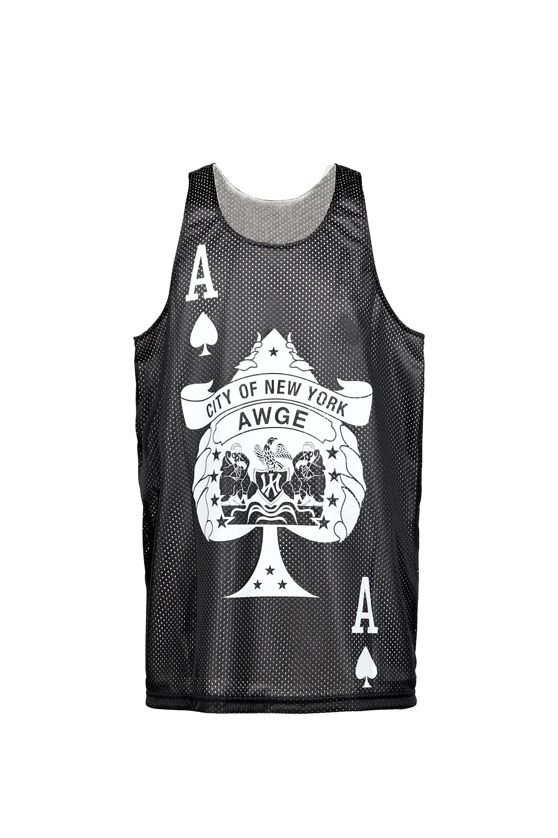 NYC ACES TANK / REVERSIBLE / WHT/BLK