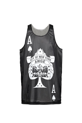 NYC ACES TANK / REVERSIBLE / WHT/BLK