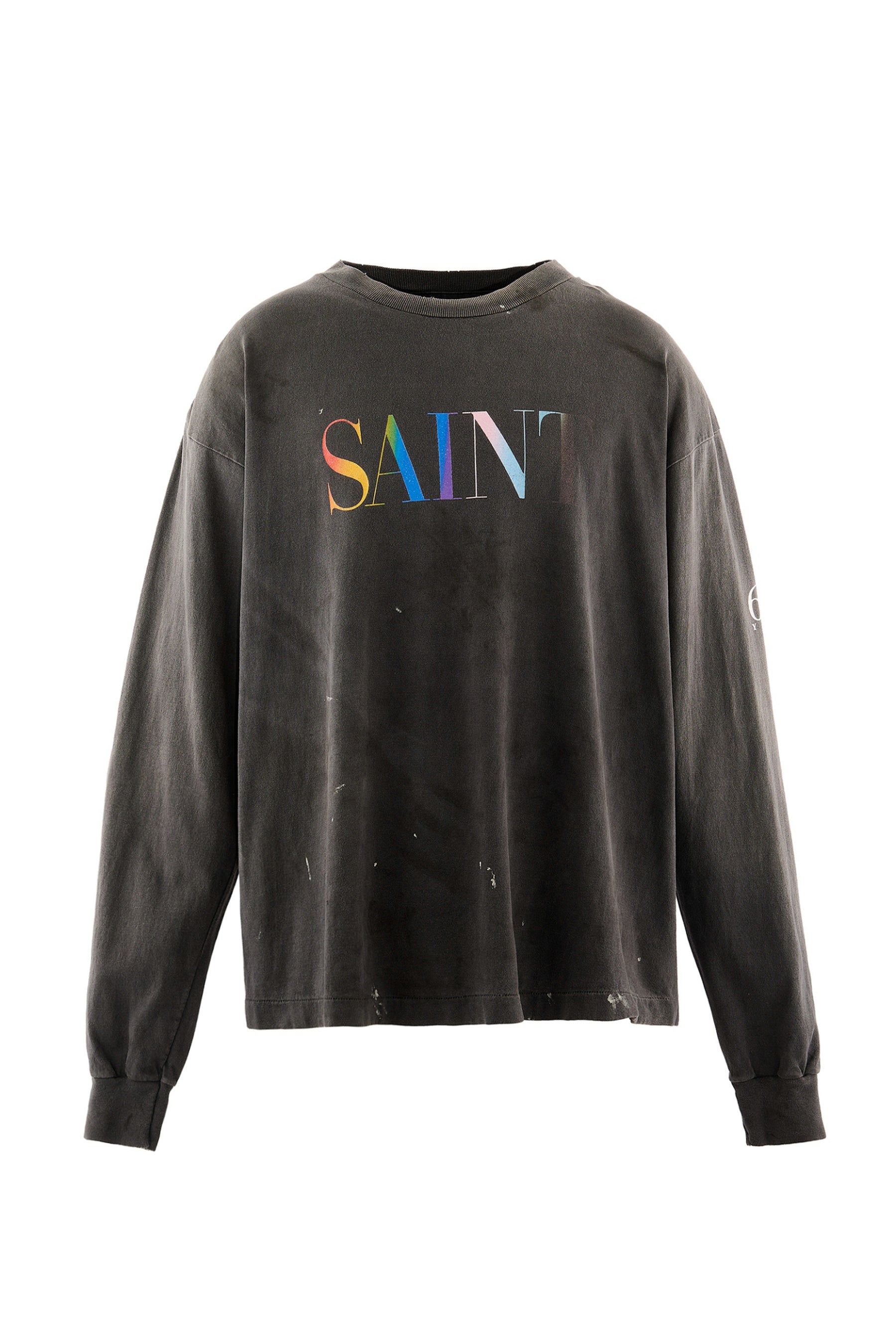 LS T-SHIRT/SAINT / BLK