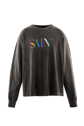 LS T-SHIRT/SAINT / BLK