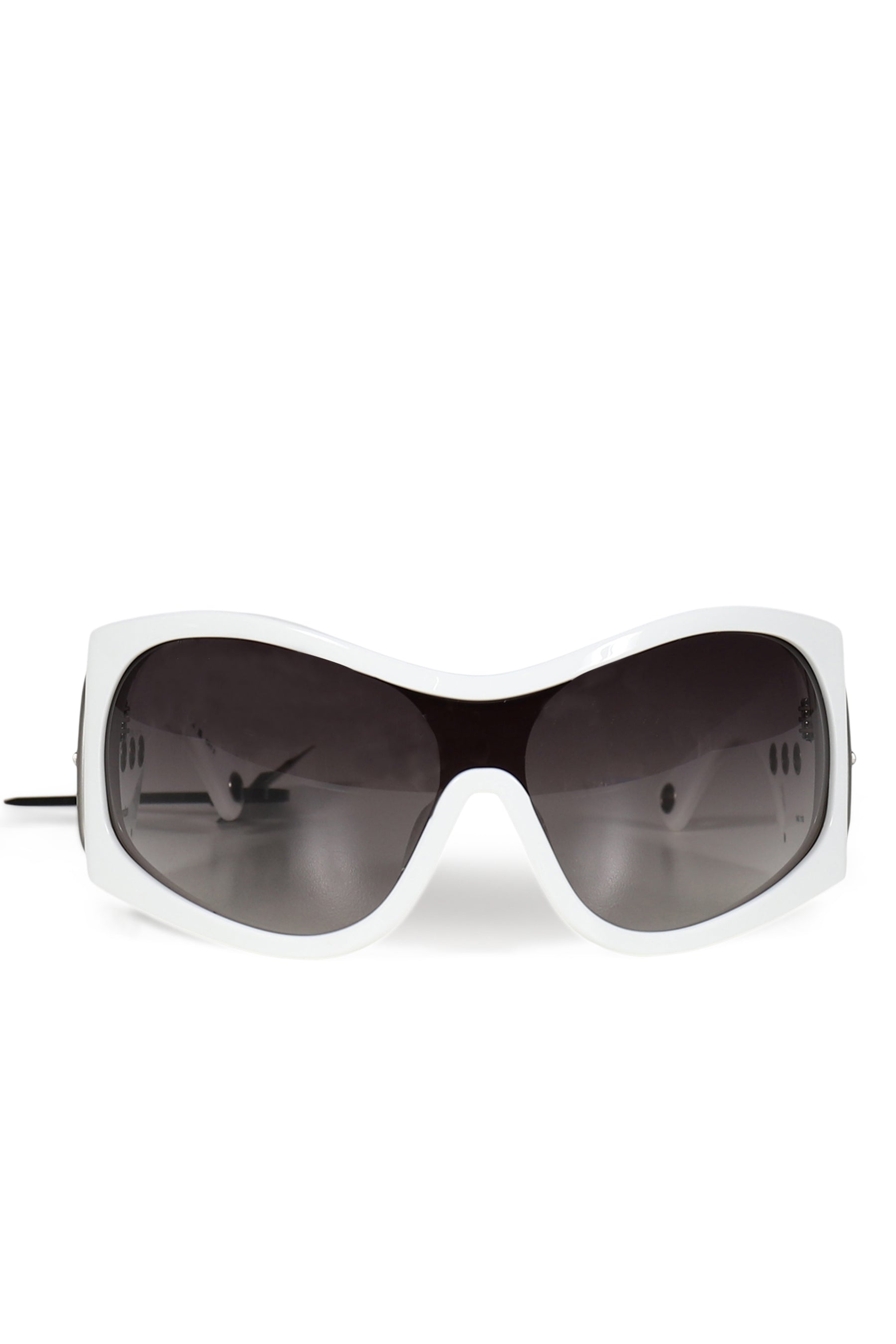 WHITE BUCKLE SUNGLASSES / WHT