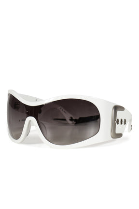 WHITE BUCKLE SUNGLASSES / WHT